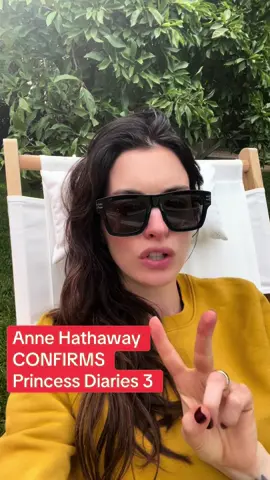 Anne Hathaway has confirmed that she'll be reprising her role as the unforgettable Mia Thermopolis in a third installment of The Princess Diaries. Hathaway, 41, took to social media on Friday and shared a video of herself counting from one to three with snippets from the first two movies of her character and Julie Andrews' character Queen Clarisse Renaldi both saying: 'Shut up!' When she reached number three, the actress said with a huge grin on her face: 'Shut up!' before blowing a kiss to the camera and giggling. Hathaway captioned the post: 'Miracles happen. Back to Genovia with @adeleblim @disney @somewherepictures. The fairy tale continues.'    🎥:TT/ Anne Hathaway #princessdiaries #annehathaway #movienews #news #hollywood 