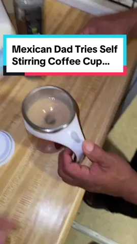 I swear i thought hispanic mexican dad wouldnt like the self stirring coffee cup  #coffee #coffeecup #coffeecups #selfstirring #selfstirringcoffeemug #selfstirringcoffeecup #coffeemug #hispanic #hispanictiktok #hispanicdad #hispanicparents #mexicandad 