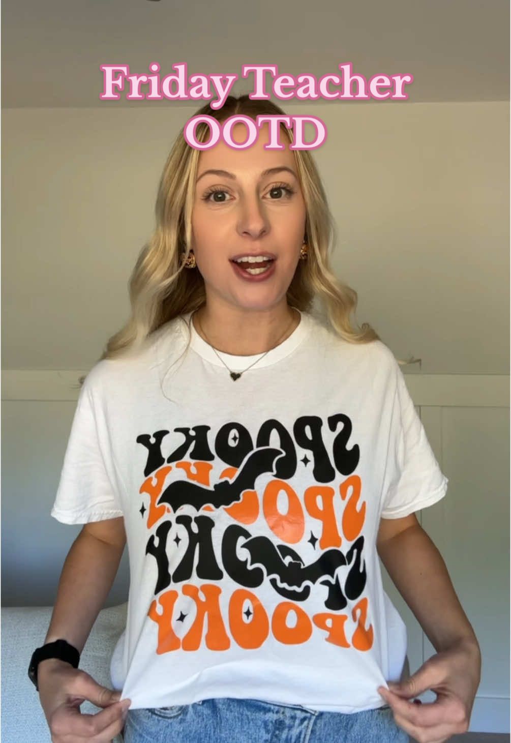 I love a halloween themed teacher outfit!! #teacherootd #OOTD #teacherfashion #teachersoftiktok #fallfashion #youngteacher 