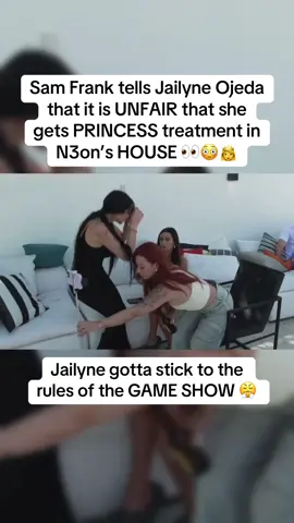 Sam Frank tells Jailyne Ojeda that it is UNFAIR that she gets PRINCESS treatment in N3on’s HOUSE 👀😳👸 | #n3on #n3onclips #samfrank #jailyneojeda 