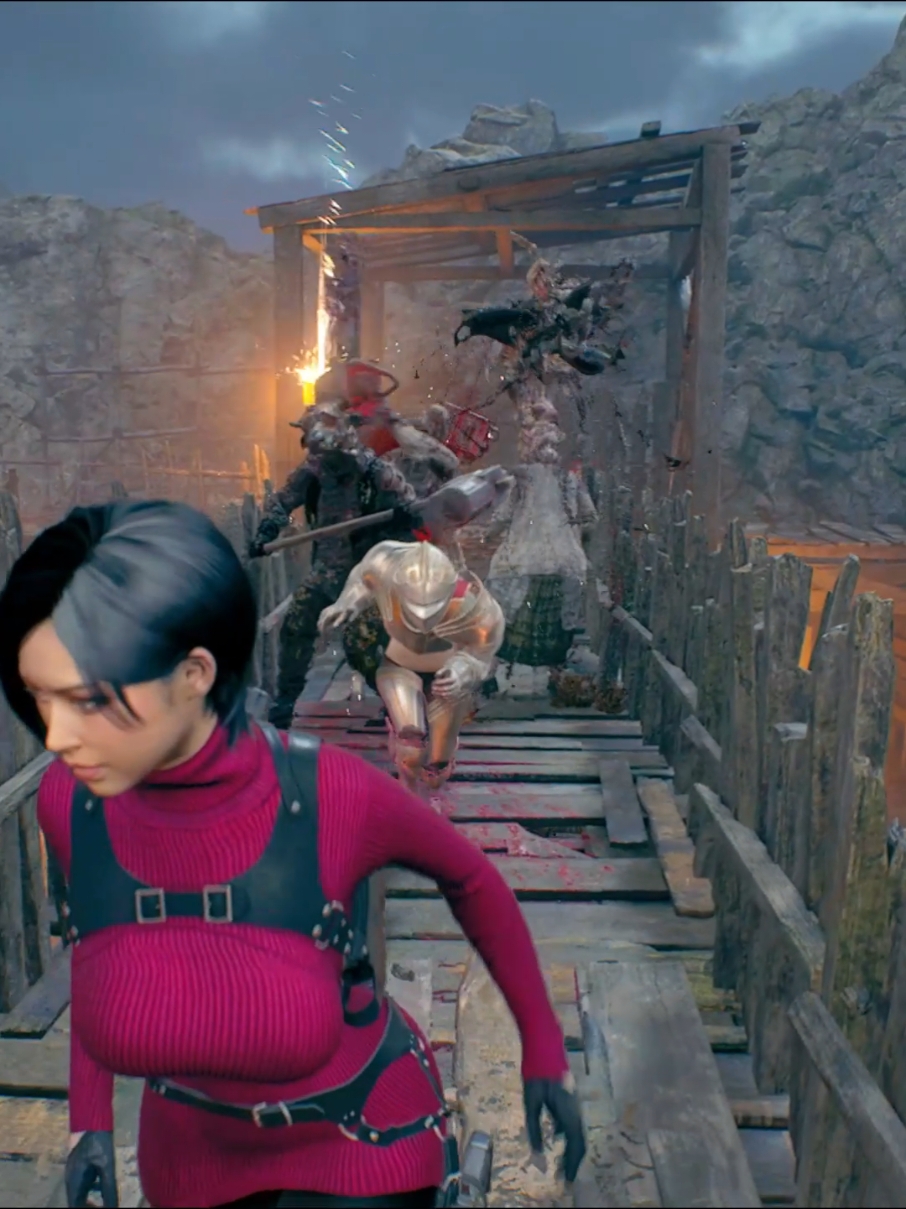 Nunca fiquei tão emcurralado #residentevil #residentevil4 #residentevil4remakeedit #residentevil4remake #re4remake #adawong #separateways #tiktokgames #playstation5 #jogos #games #gameplay 