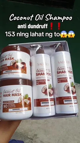 153 nlng lahat ng to plus naka free shipping!!! #antidundruff #antidundruffshampoo #coconutoilshampoo #sadoer #sadoerproduct #bestseller #budolfinds #fyp #fypシ #fypシ゚viral 