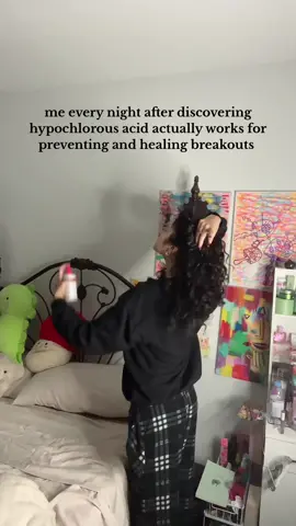 game changing nightly routine. not even joking. food and baby safe too! hypochlorous acid spray is AMAZING for a plethora of things. so many benefits with no harmful chemicals #skincare #acne #hypochlorousacidspray sos acne prevention treatment multi use all purpose cleaner #allpurposecleaner #falldealsforyou 