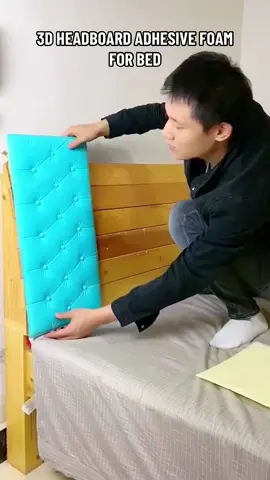 3d adhesive foam for bed. #headboardforbed #bedheadboard #3dadhesivewallpaper 