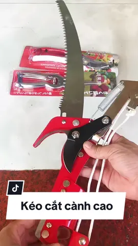 Kéo cắt cành trên cao kèm cưa chất liệu thép sk5 #keocatcanhcay #keocatcanhcaytrencao #keocatcanhtrencaokemluoicua 