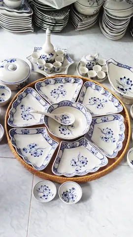 Bộ hoa mặt trời, bộ bát đĩa thờ cúng Gốm sứ Bát Tràng #batdiathocung #gomsubattrang#batdiagomsu