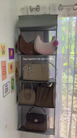 Bag organizer na super ganda at mura! #bagorganizer #bagstorage #dustprooforganizer 