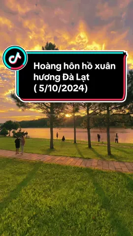 Bao lâu rồi bạn chưa ngắm hoàng hôn Đà Lạt#tiemanhbaprangbo #reviewdalat #hoanghondalat #hoxuanhuongdalat #chill 