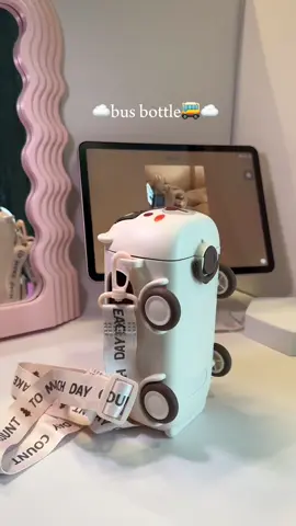 cute bus bottle!!☁️🚌💖 #bottle #botolminum #waterbottle #botolviral #fyp 