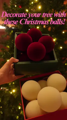 🎉🌟 Instantly elevating the holiday spirit by hanging these  wine red velvet balls on my tree! 🎄 💖 #christmas#christmas2024#xmas#christmasdecor#ornament#hangingdecoration#hangingornaments #christmasDecor #xmatree #handmadeornaments#treedecor 
