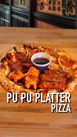 Pu Pu Platter Pizza 🍕 #pizza #FoodTok #funny #skit #humor 