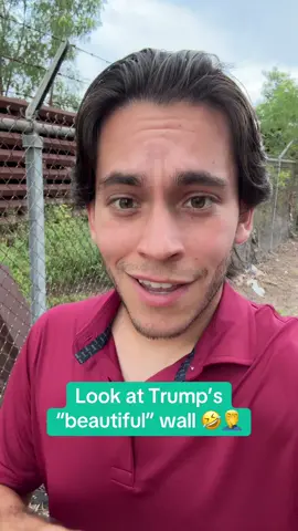 This is what Teump’s “big and beautiful” border wall looks like today 😅