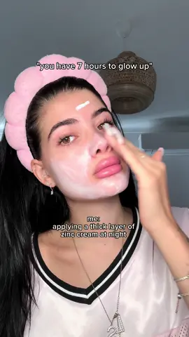 100% trust in zinc cream for an overnight glow up ✨✨✨🤭 #zinccream #fyp #glassskin #skinhacks #babyskin #skintok #foryou #acnetreatment 