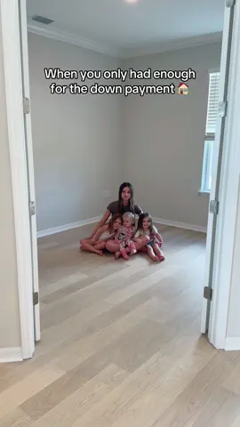 We’ll eat and sleep on the floor. We made a table out of boxes 😂 #family #mom #parents #comedy #newhouse #closingday 