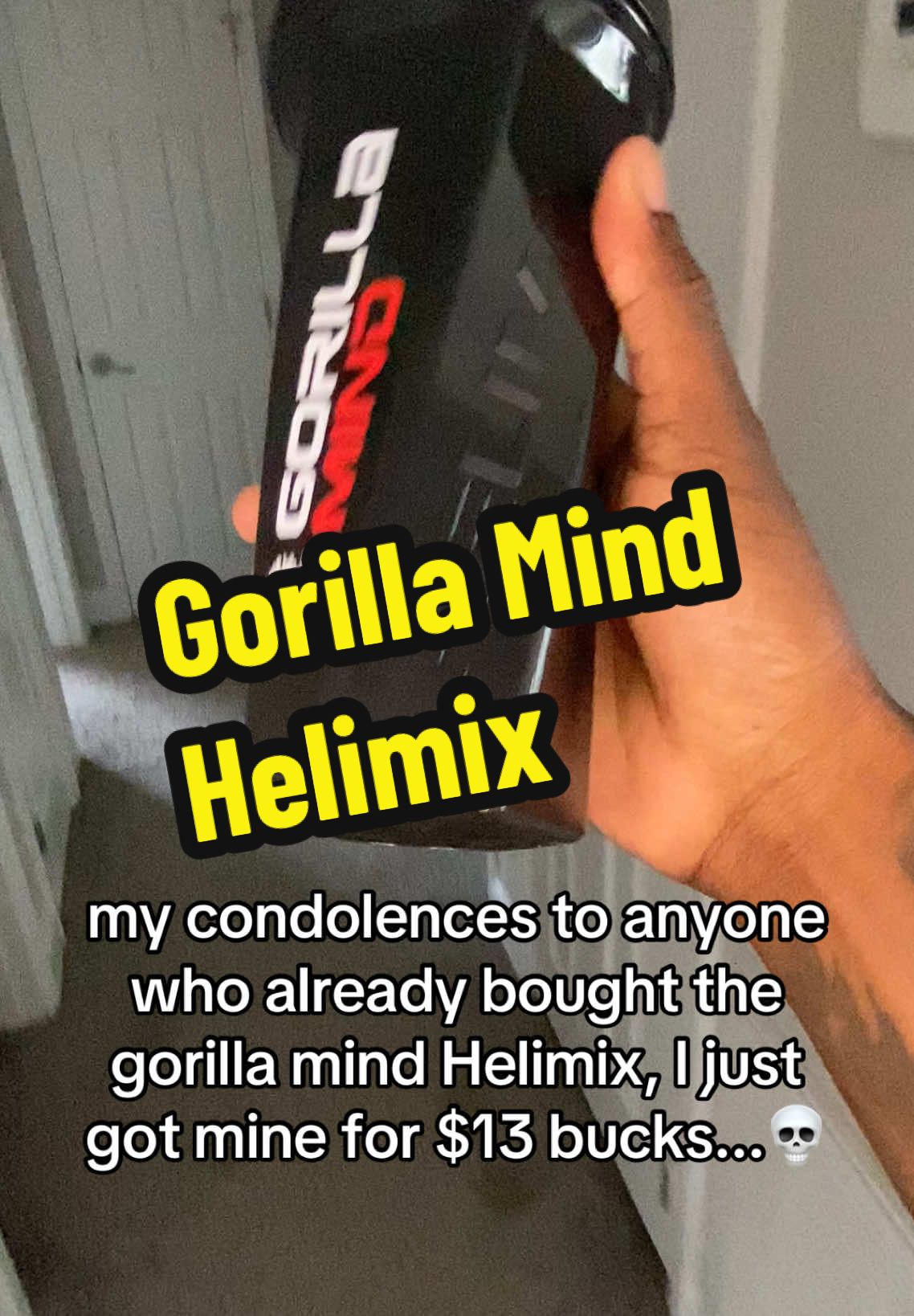 13 bucks is crazy 💀 #gym #GymTok #helimix #preworkworkout #helimixco #shakerbottle #gymrat 