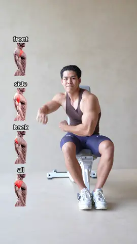📌4 BASIC EXERCISES FOR 3D SHOULDERS👌 👉These exercises will work all three deltoid muscles. If you don’t have dumbbells, you can use water bottles or other household items as an alternative. Focus on controlled movements. Start with lighter weights and gradually increase as you progress✌️. SAVE, SHARE & TRY!❤️‍🔥 . 📲JOIN 4-Week Weight Loss Challenge on our app : www.squatcouple.app 📲เข้าร่วมชาเลนจ์ลดน้ำหนักใน 4 สัปดาห์ ดาวน์โหลดแอปได้ที่ : www.squatcouple.app