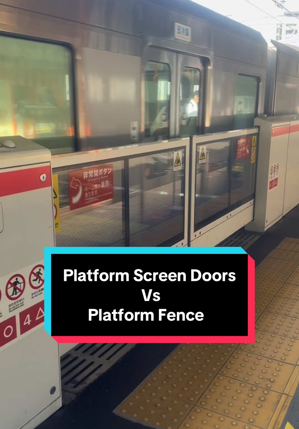 Platform gates or platform screen doors were made to prevent passengers from falling onto the tracks or coming into contact with moving cars or any accidents. #japan #japanfinds #safety #viral #trending  #japantravel #japanlife #japantrip 