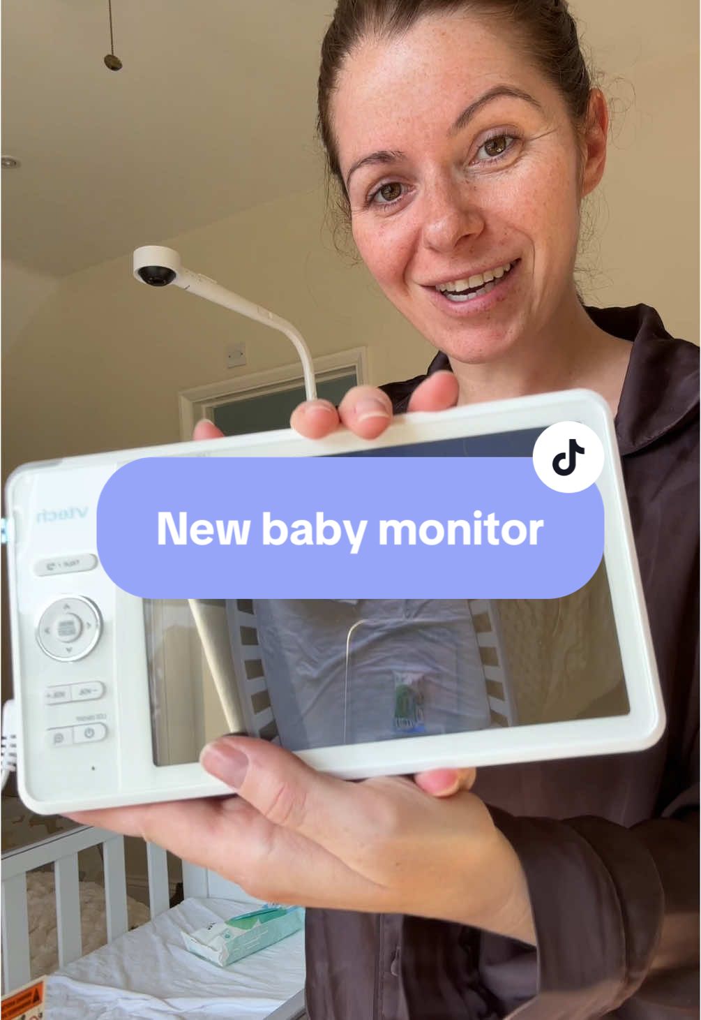 The camera is the VTech RM7787HD 7” Over-The-Cot Smart Monitor and was £189.99 and the stand is the VTech VC2610 Floor Stand - White and was £49.99. Both were purchased from @Mamas & Papas UK  #mumlifeontiktok #newmum #firsttimemum #mumlife #newbaby #mumsoftiktokuk #babytiktok #babylife #babytok #4monthold #4monthsbaby #babytok #babymonitor #vtech #vtechbabymonitor 