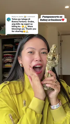 Replying to @Janine 👩‍💻 magkakatotoo ang hiling niyo guys kapag may lucky charm kayo 💸✨ #buenafortuna #fyp 