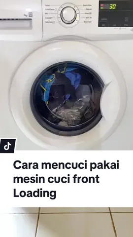 Cara mencuci pakai mesin cuci front Loading. #mesincuci #mesincucifrontloading #CapCut 