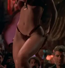 Salma Hayek in From Dusk Till Dawn #salmahayek #fromdusktilldawn #bikini #dancer #actress #latino #brunette #celebrity #mexican #fyp #movieclips #nostalgiacore