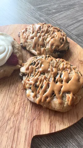 #cookies peanut butther and raspberrys 