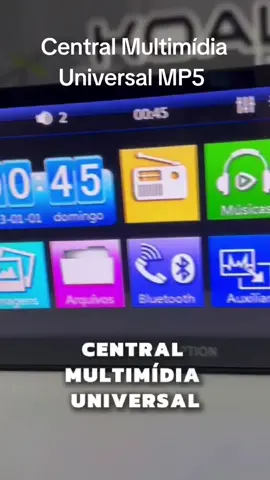 Central Multimídia Universal MP5 com tela de 7 espelhamento UBS Bluetooth link na bio