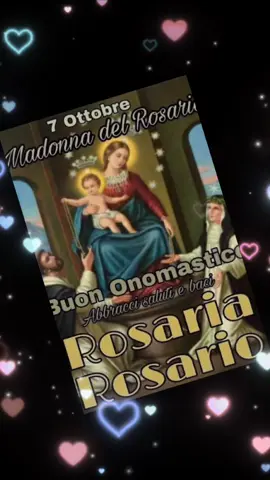 Santa x un giorno. Auguri a me. Auguri a te che ti chiami  Rosaria o Rosario. ❤️ #rosaria 