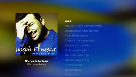 Noches de Fantasía - Joseph Fonseca #nochesdefantasia #josephfonseca #fyp #parati #viraltiktokvideo #merengue #rolitasparaestados #lyricsvideos
