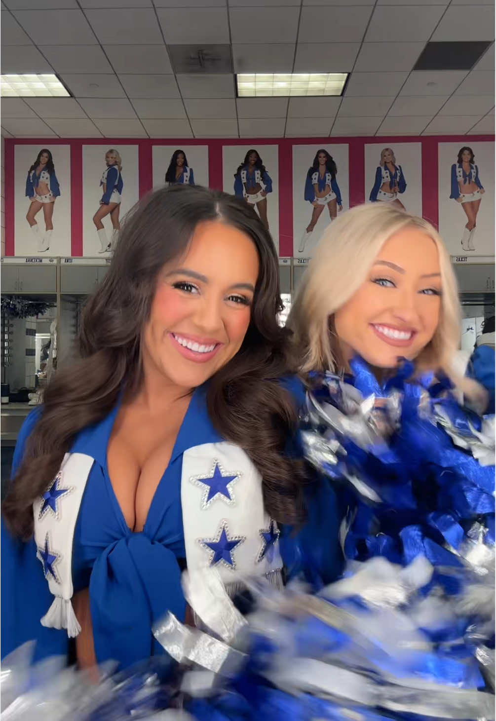 cheering on the cowboys from home today!⭐️🤠 Watch party vibes with my girl @michellesiemienowski  #itsgameday #nflcheerleader #gocowboys #dcc #nfl #beatthesteelers #dallascowboyscheerleaders 
