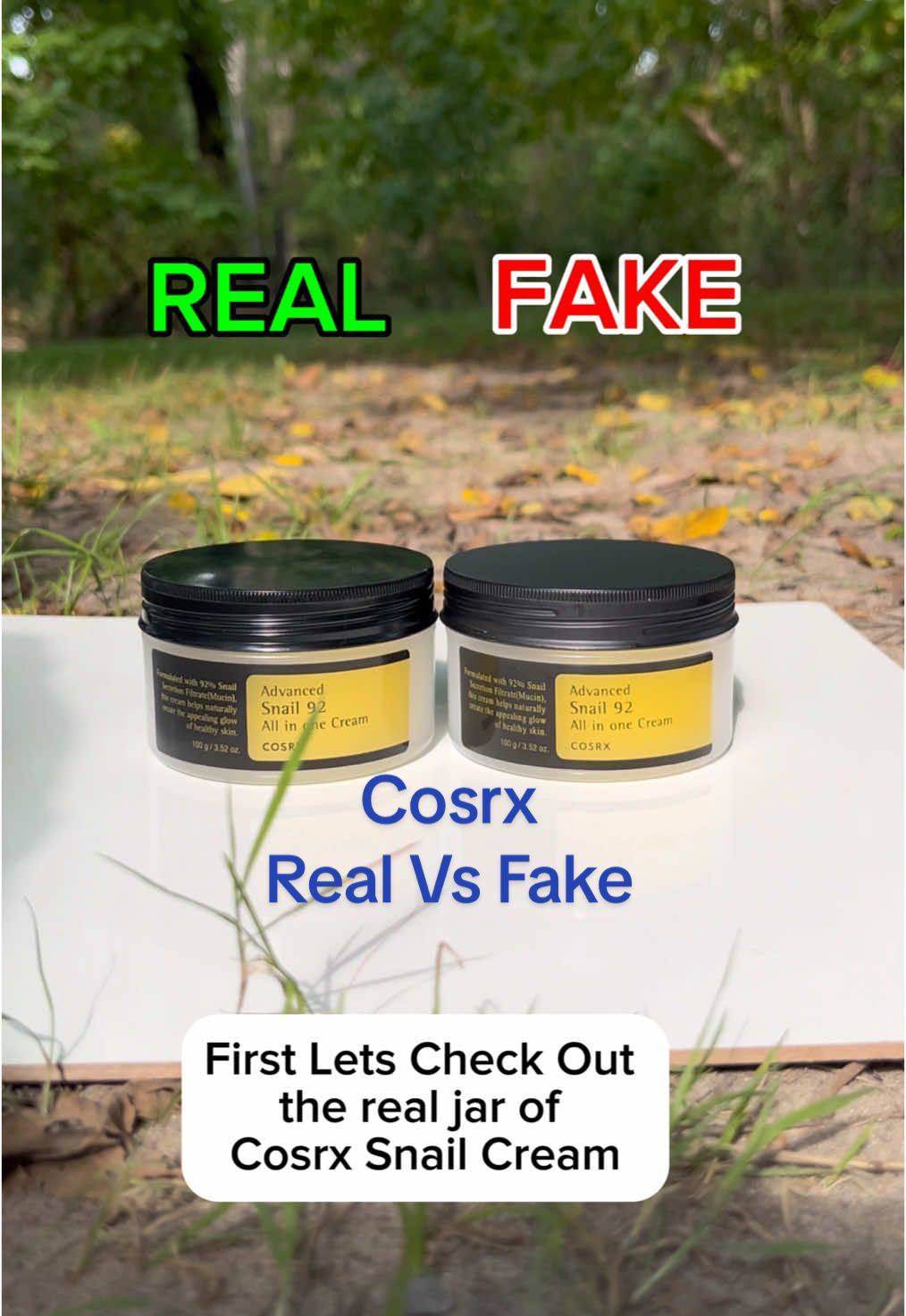 Cosrx Fake Vs Real #cosrxfake #cosrxallinonecream #cosrxrealvsfake #kbeauty #anua 