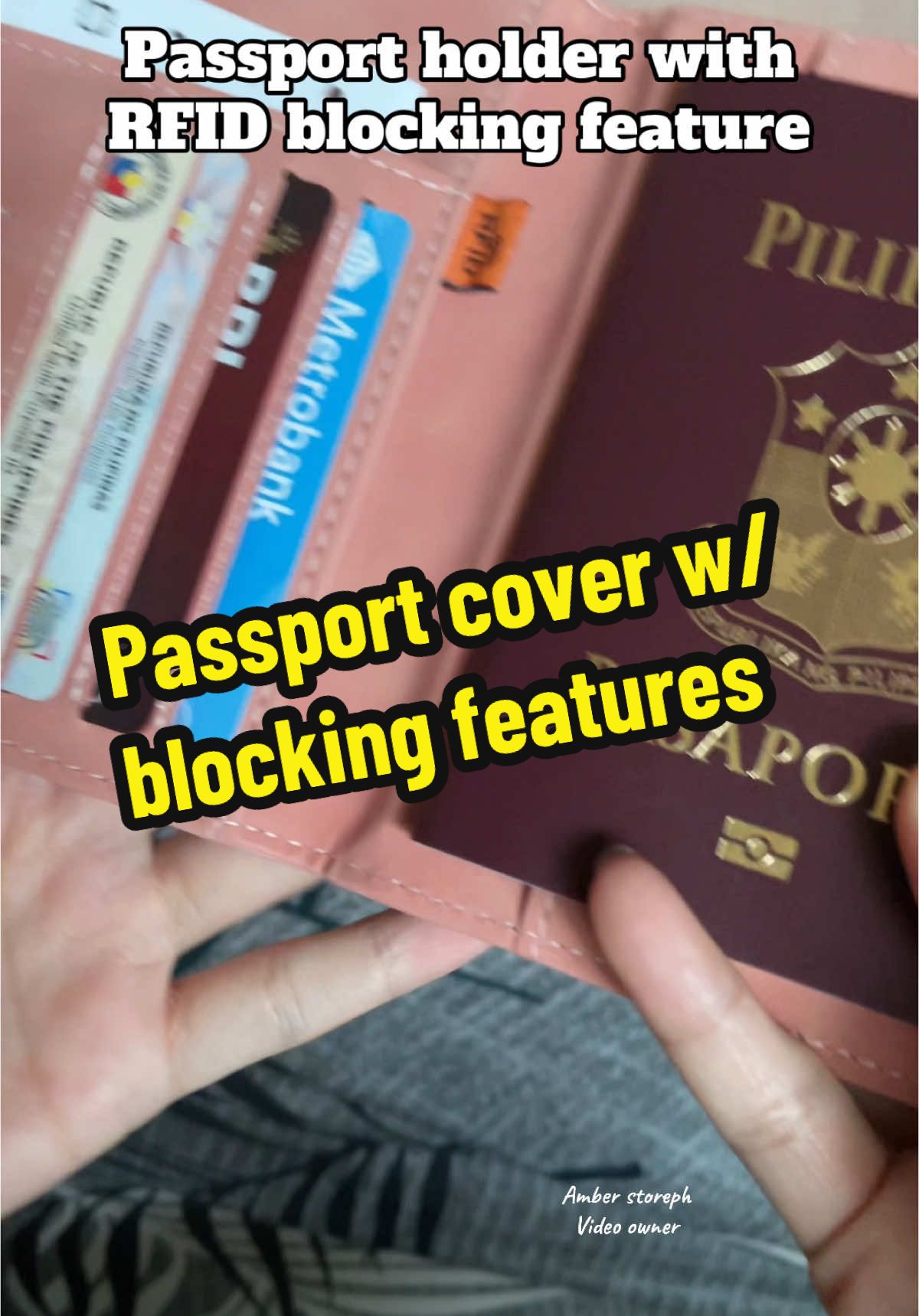 Solid na solid tong organizer ng documents natin lalo na sa passport dahil with rfid blocking pa #passportcover  #rfidblockingwallet  #passportholder 