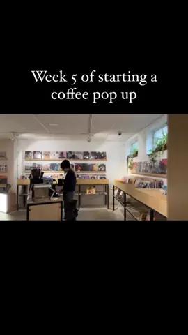 Week 5 of starting a coffee shop in a record store  #southampton #coffee #coffeecart #startup #supportlocal #smalbussiness 