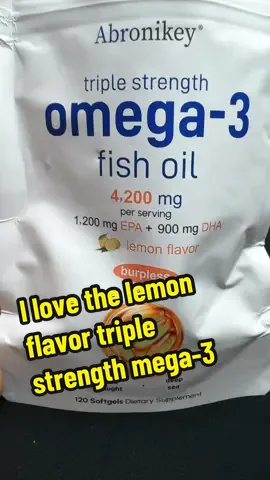 I love the lemon flavor #abronikey#omega3supplement  #fyp #fallsale #goviral #tiktokshop #viral 