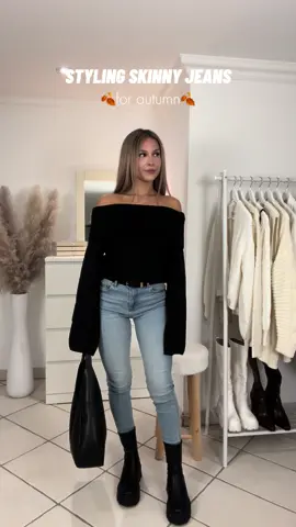 skinny jeans for autumn🍂🍁#skinnyjeans #jeans #autumnoutfits #jeansoutfit #CapCut 