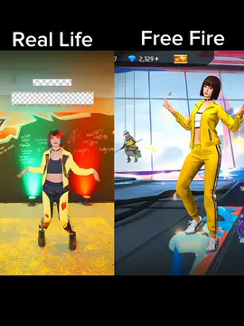 Free Fire Gaming Character Vs Real Life Character #foryoupage 
