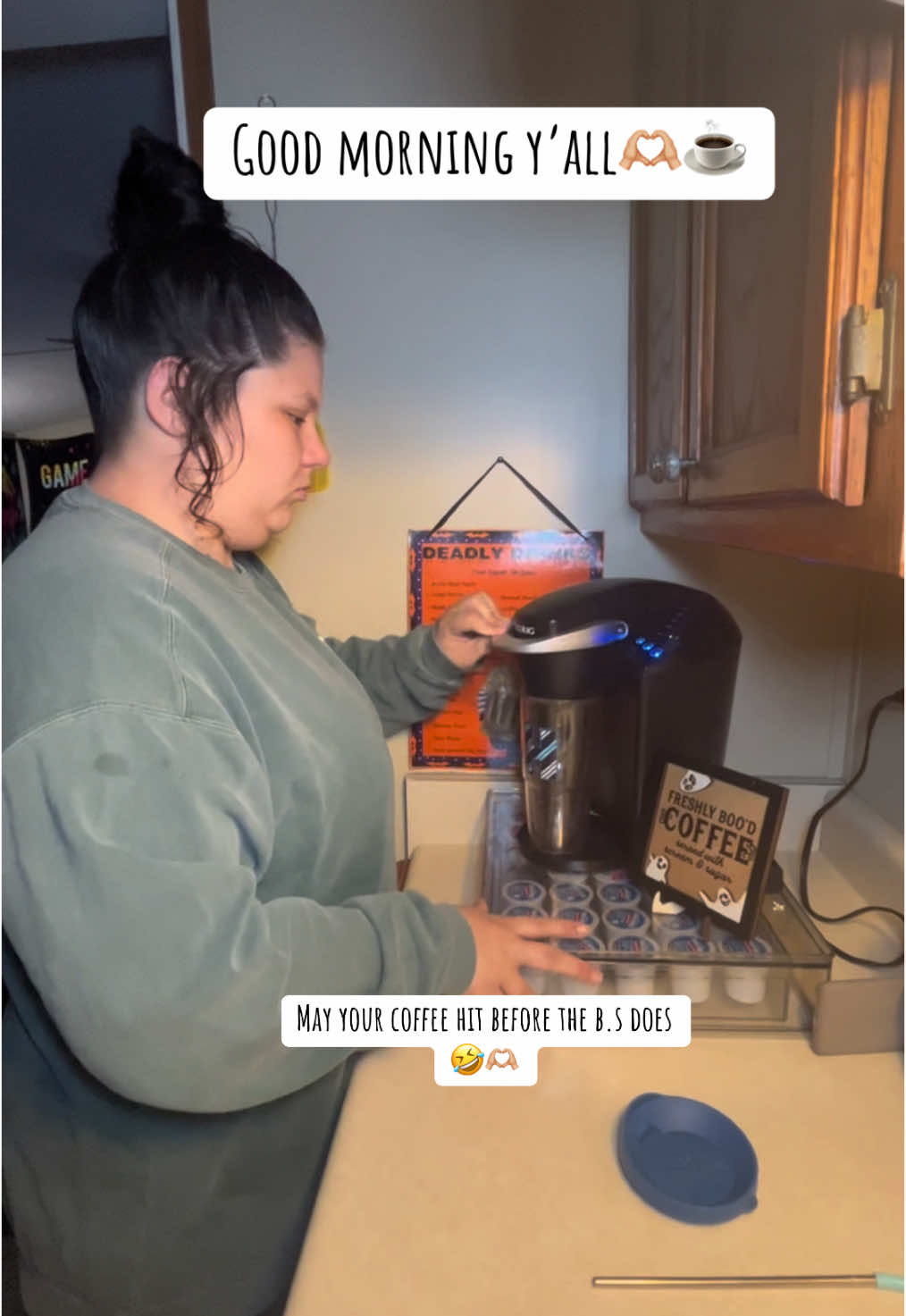 Good morning yall! Whats the plans for today? #creatorsearchinsights #coffeetiktok #coffeetok #makecoffeewithme #coffeetime #coffeevibes #workingmom #workingmomlife 