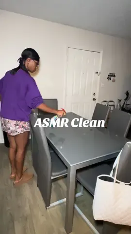Quick Clean 🧼🧽  #diningroomtable #CleanTok #cleaning #asmr #satisfyingvideo 