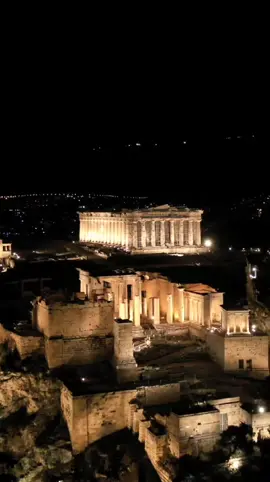 📍Acropolis of Athens #acropolis #athens #ancienthistory #parthenon #dronevideo #tik_tok #foroy #viral_video #nightlife #traveler #tourismo 