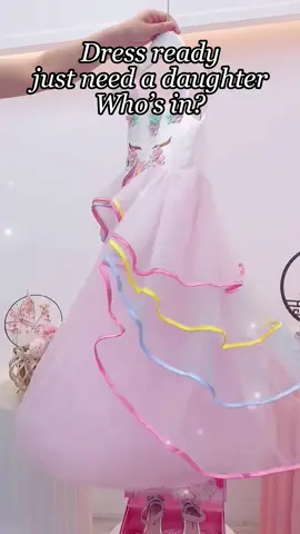 This colorful dress is so beautiful! My little girl loves it! #girlsdress#dress#toddlerdress#girlsfashion#kidsclot 