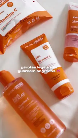Transforme a sua pele com a linha Vitamina C. A sua rotina de skincare nunca mais será a mesma. 🧡 @Larissa Stanchi Martins  #dermachem #skincare #tratamento 