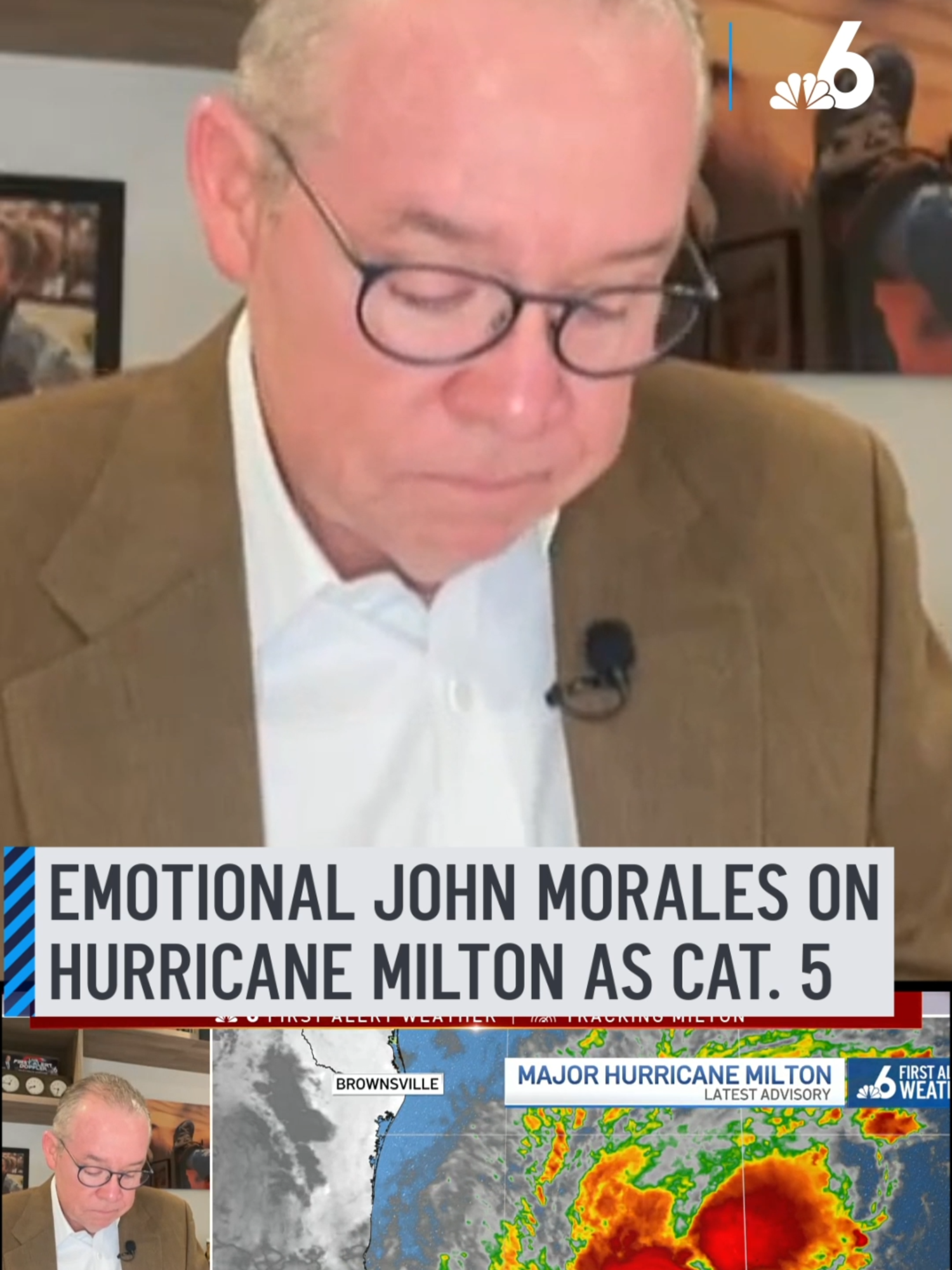 Milton grew into a Category 5 hurricane with maximum sustained winds of 160 mph over the southern Gulf of Mexico. During our broadcast, NBC6 Hurricane Specialist John Morales became emotional as he watched the storm intensify, dropping 50 millibars in just 10 hours. #hurricane #milton #florida #meteorologist