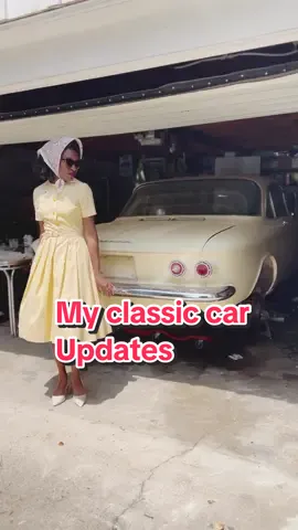 As promised more updates on my classic car! Im still trying to get my tiktok following up to speed on this project. We have made so much progress since this footage was filmed. #sewrena #vintage #chevycorvair #corvairmonza 