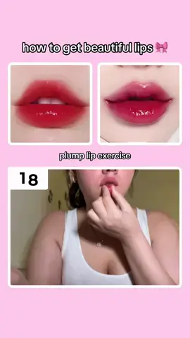 how to get plump rosey beautiful lips 🎀 #exercise #GlowUp #viral #foryoupage #workout #tutorial #girltips #fy #foryou #furdich #plumplips #plumpliptutorial #liptutorial #liptuto #fulllips #fulllipstutorial #lipfiller  