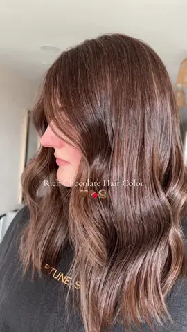 Rich Glossy Chocolate Hair 🍫🤎 Formula - 55/07 + 66/07 colortouch plus  Gloss - 7/75 + 7/86 colortouch  #chocolatehair #chocolatebrownhair #brownbalayage #brunettetoner #chocolatebrownformula #toner #wellatoner #creatorsearchinsights  @Wella Professionals @WellaHairUKI 