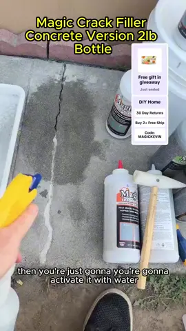 #live #livehightlights Watch Live Now for Flash Sale! See how Magic Crack Filler transforms cracked concrete surfaces, from patios to garage floors, into smooth, durable finishes. Use code MAGICKEVIN for $5 off 2+ bottles. Click my profile to join the live stream and shop deals! #PatioFix #GarageRepair #ConcreteSolutions #DIYProjects #HomeUpgrades