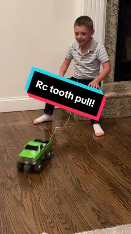 Using an rc car to pull out my sons tooth! 🦷🤣 It was ready to go, just needed a little tug 😁 #rctruck #rccar #rc #rccrawler #rccarsoftiktok #dadsoftiktok #losttooth #toothpull #foryou #fyp 