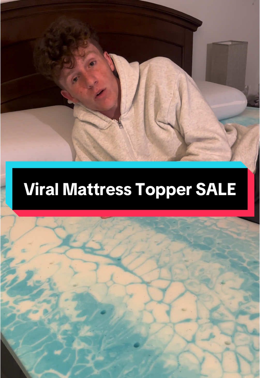Its so comfy 😭 #bed #mattress #memoryfoam #mattresstopper #sleep #comfortable #fyp 