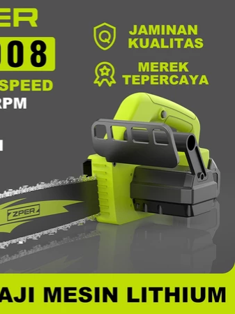 ZPER Cordless Chainsaw Gergaji Mesin Lithium Gergaji Rantai Elektrik Portable Genggam Lithium #gergaji #gergajimesin #gergajiportable #gergajikayu #fyp #promoguncang1010