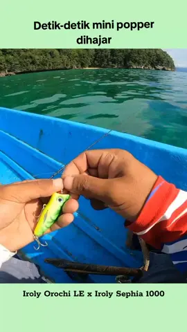 set by @irolyfishing  popper by @anyer_lures  #iroly #fishing #mancing #topwater #popping #gianttrevally #irolyfishingteam #mancingultralight 